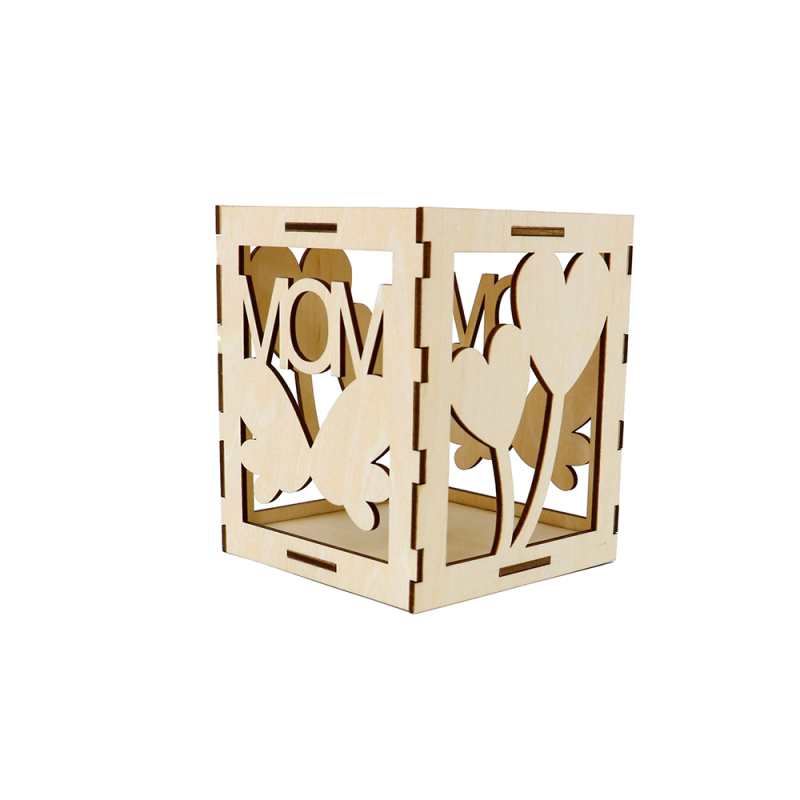 A Heartwarming Gift for Mom Mather’s Day Wooden Candle Holder Lantern Super Mom