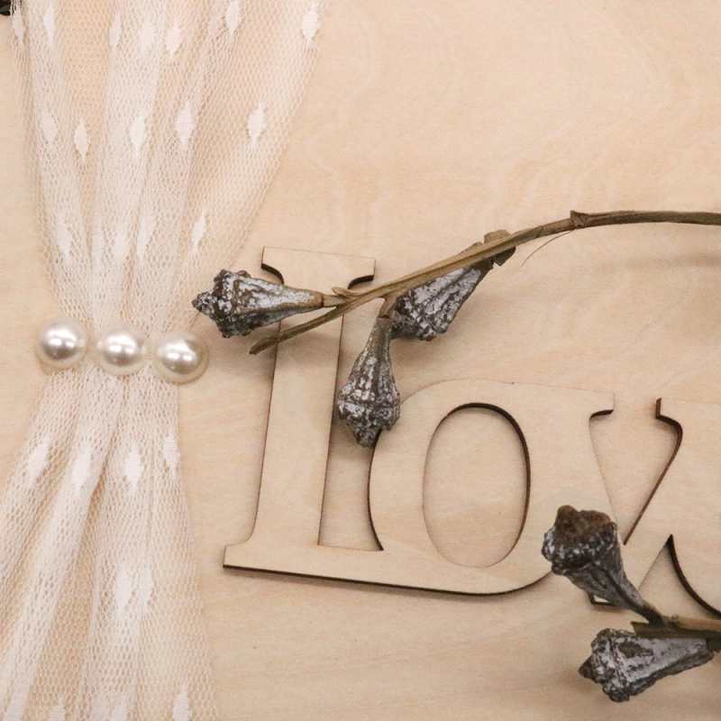 Custom Laser Cut Engraving Wedding Guest Book Wood Covers