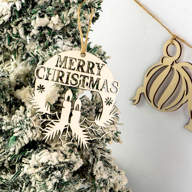 2025 New popular laser cut Christmas decorations set Christmas decoration