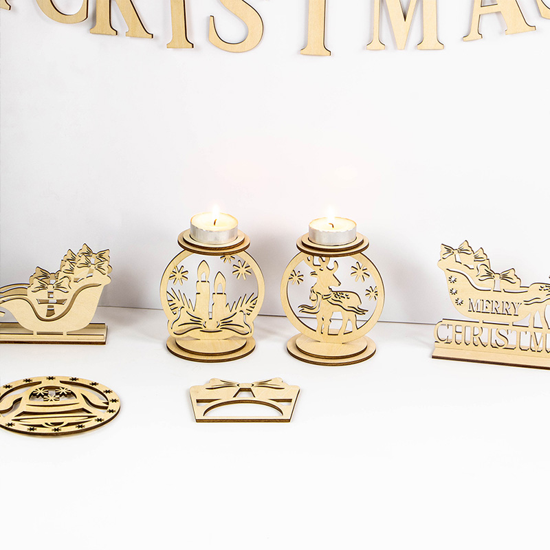 2025 New popular laser cut Christmas decorations set Christmas decoration