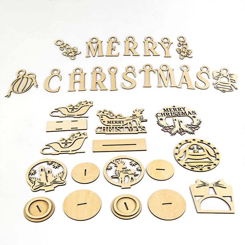 2025 New popular laser cut Christmas decorations set Christmas decoration