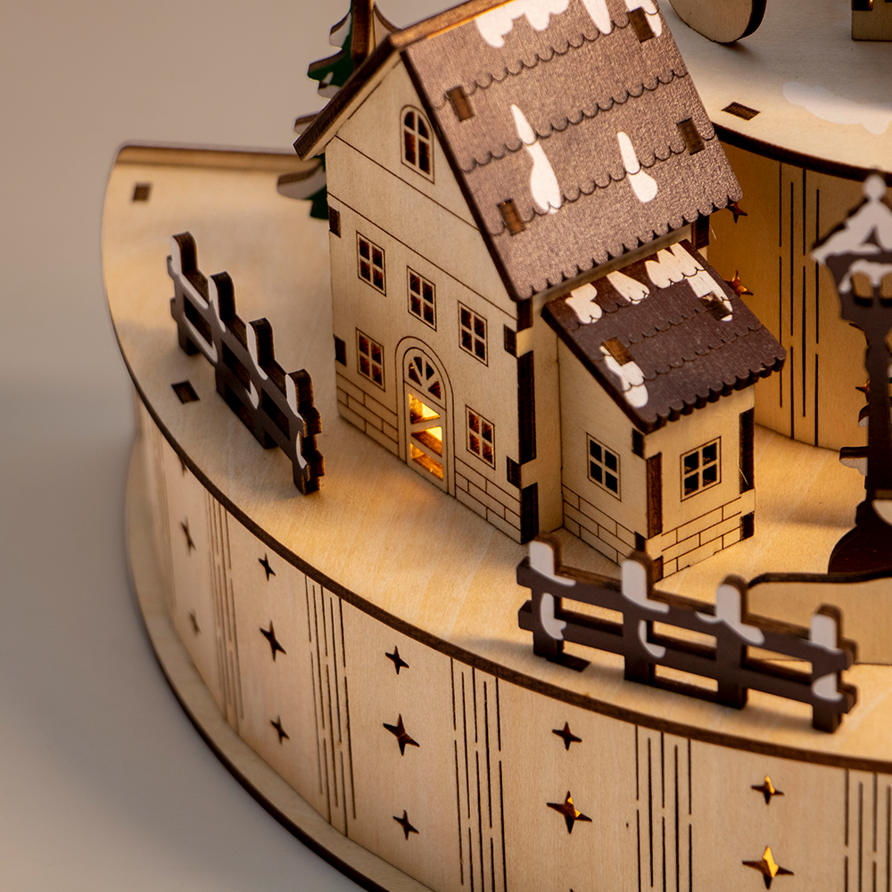 christmas wooden house