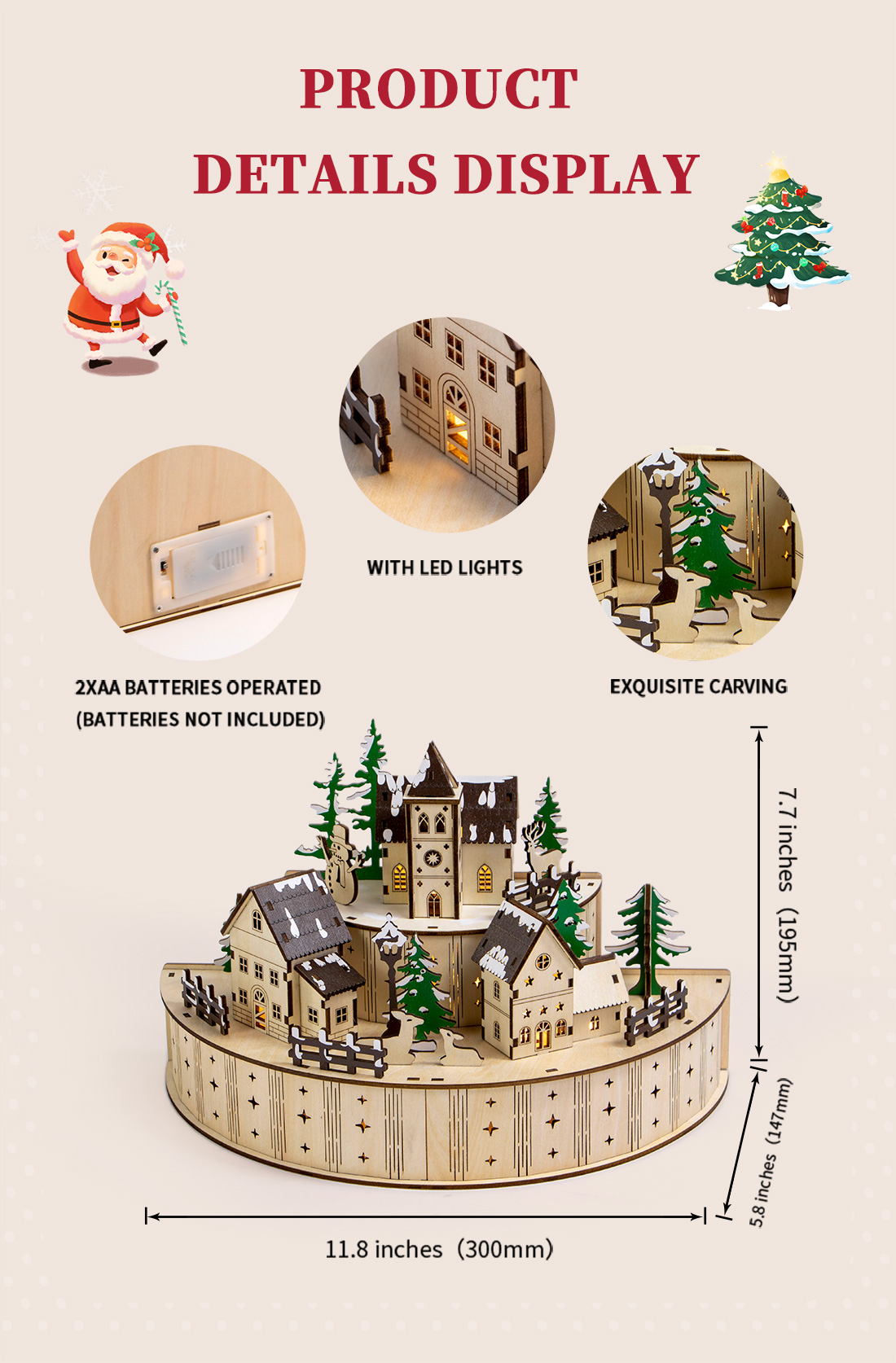 christmas wooden house