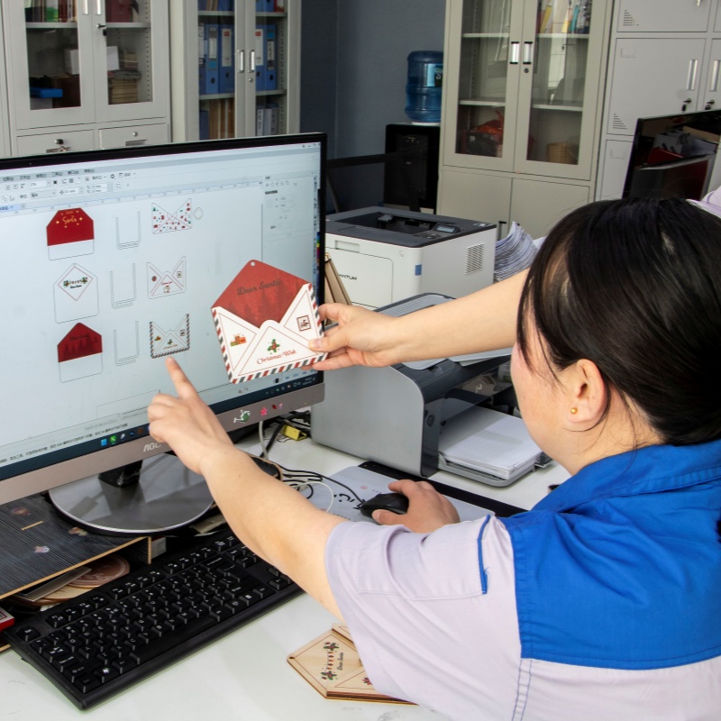 laser cut christmas village