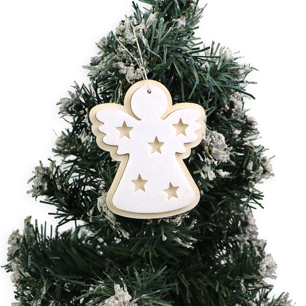 laser cut wood christmas ornament