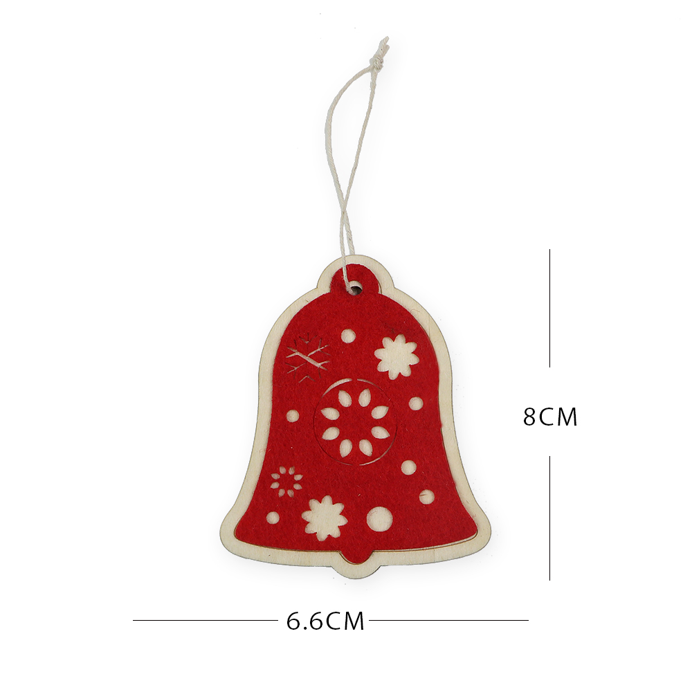wooden christmas tree ornament