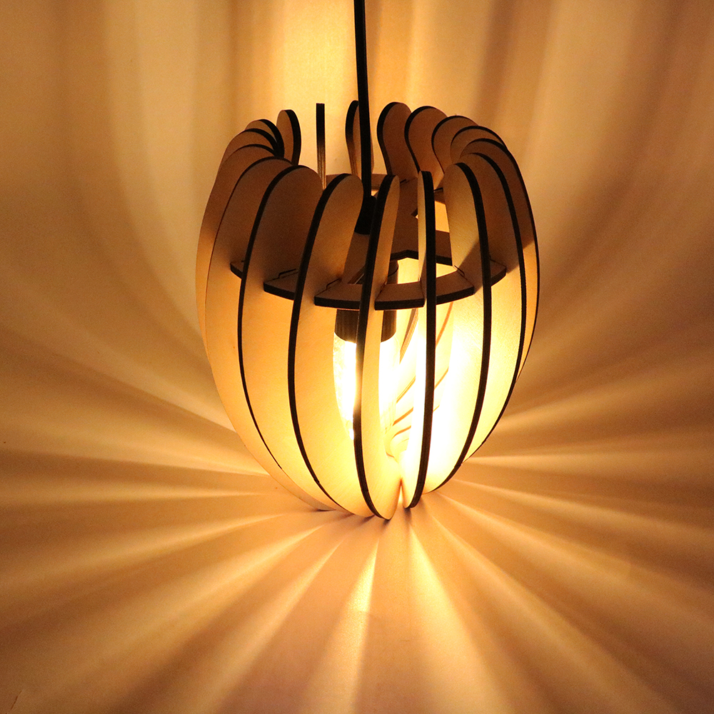 Laser Cut Wooden Pendant Light