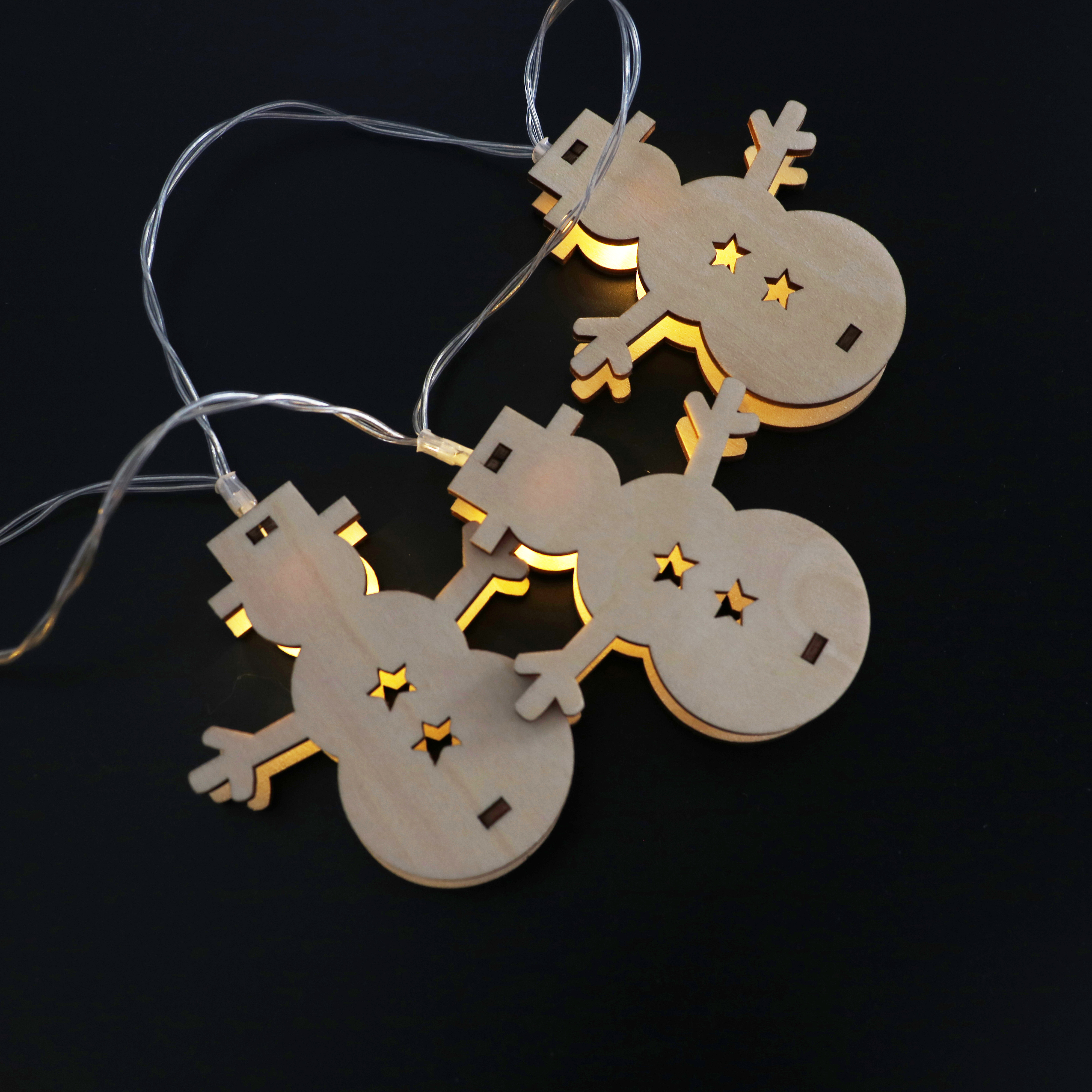laser cut wood christmas ornament