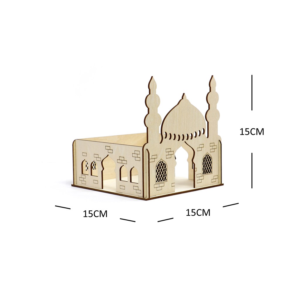 Ramadan Wooden Tray Decor
