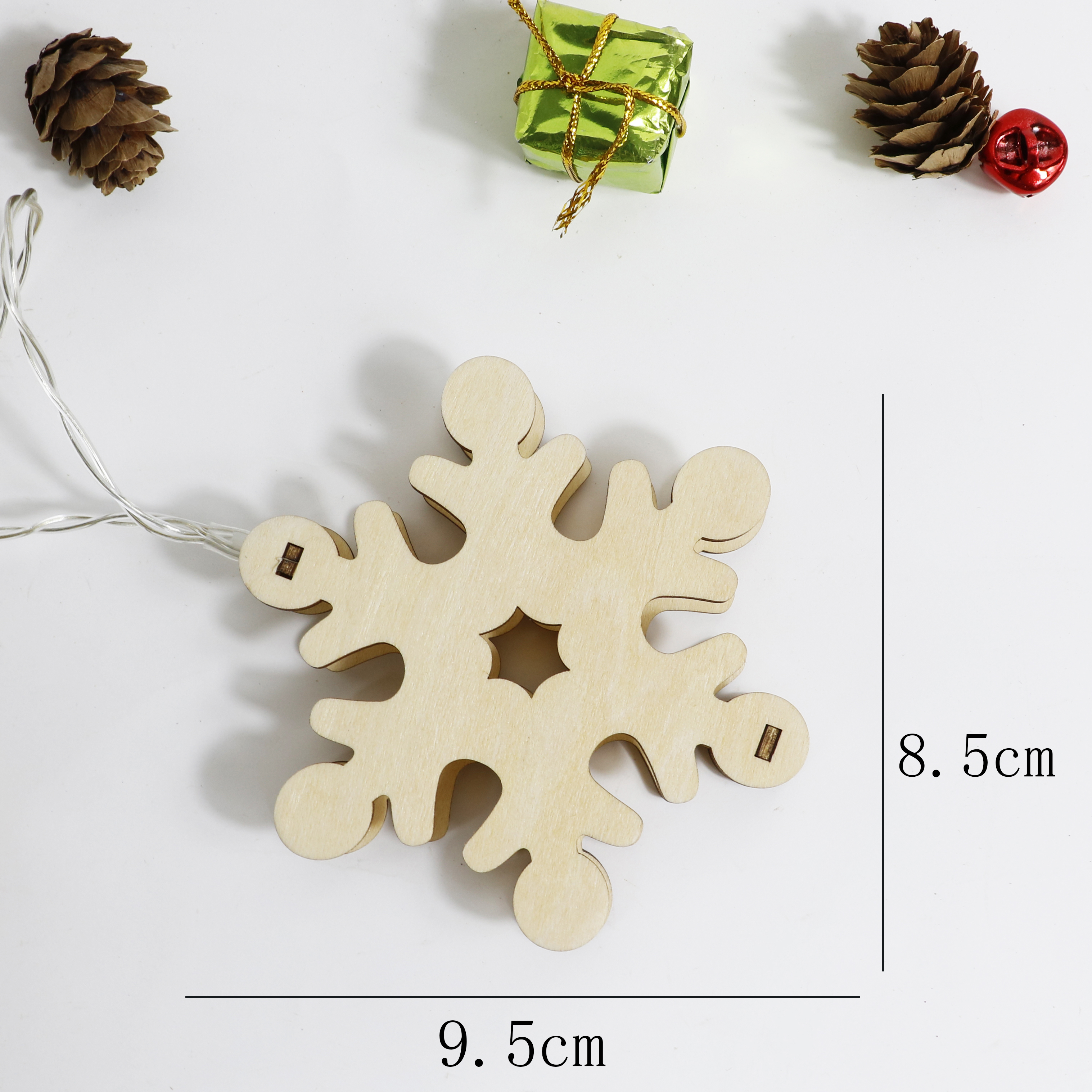 laser cut wood christmas ornament