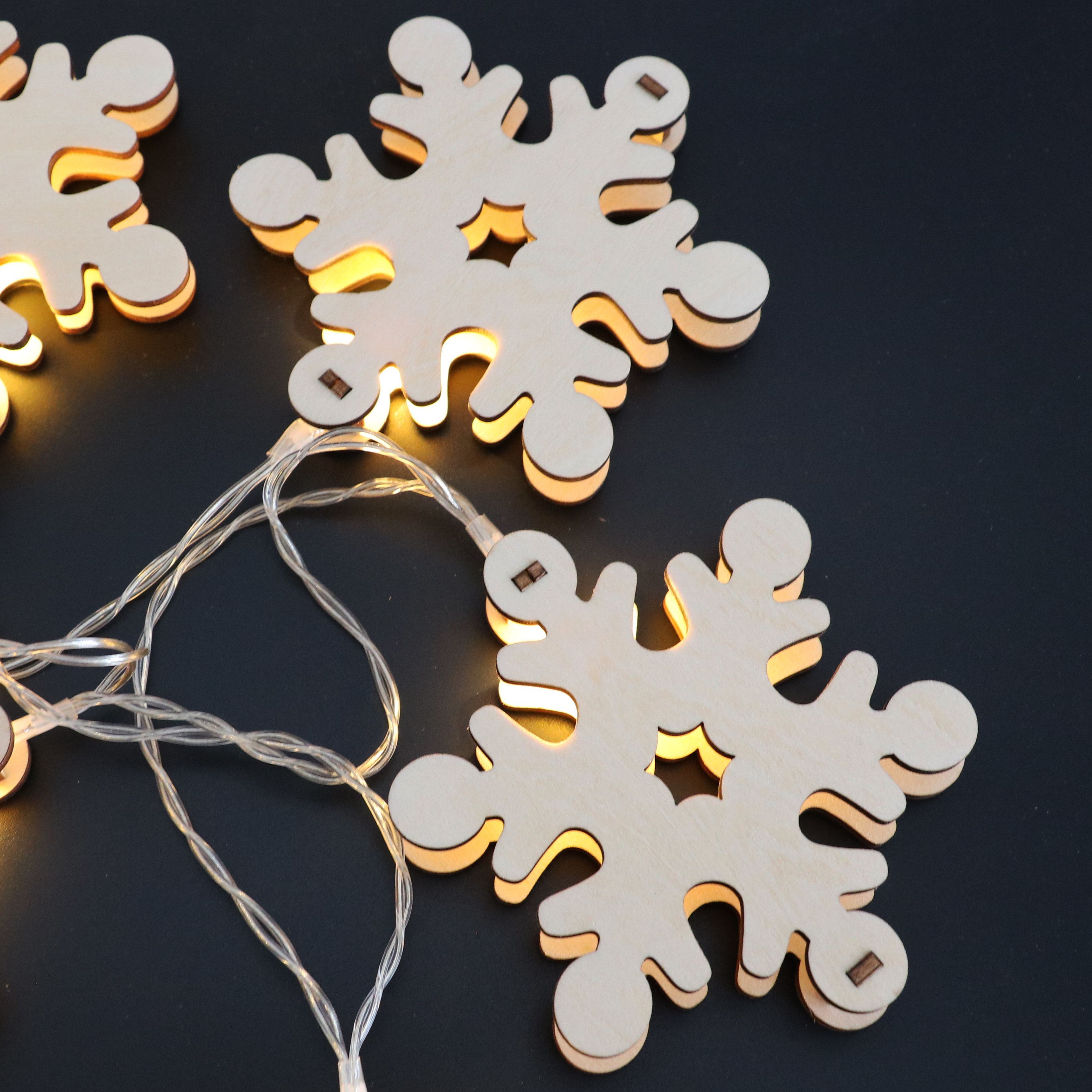 laser cut wood christmas ornament