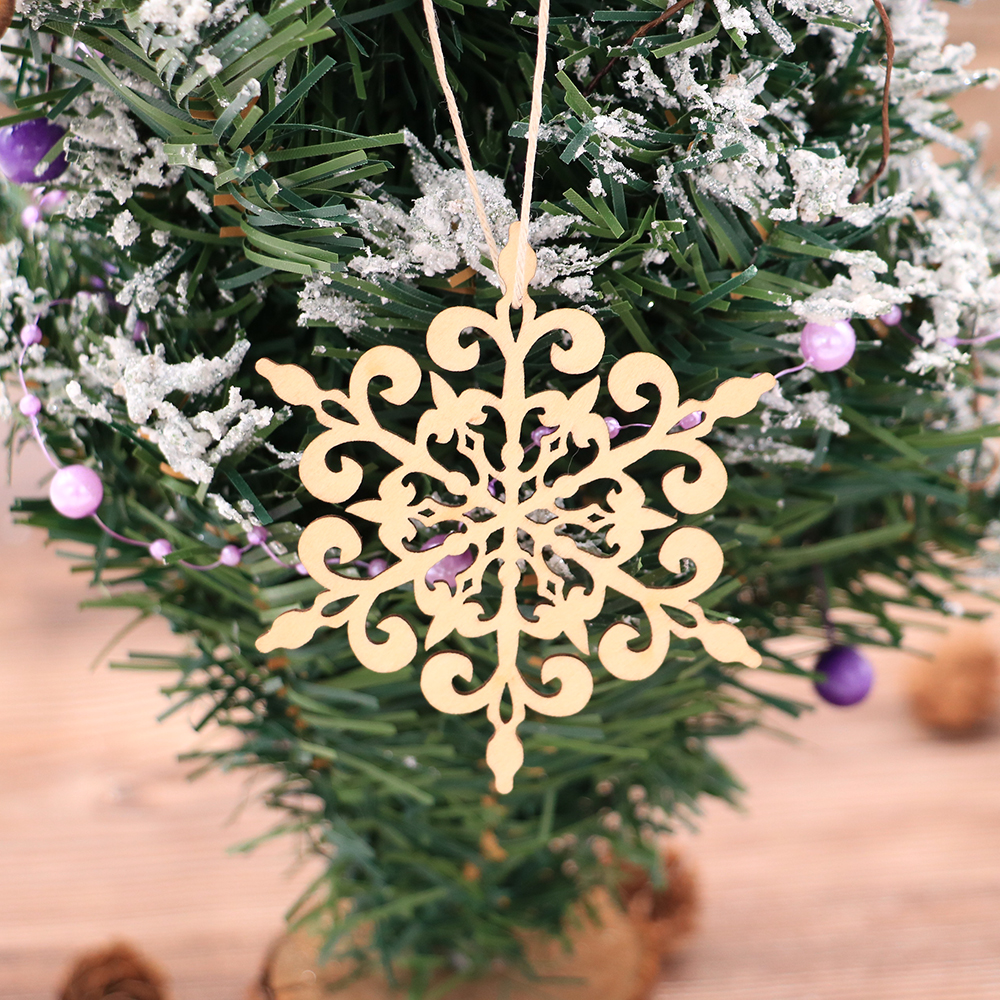 laser cut wood christmas ornament