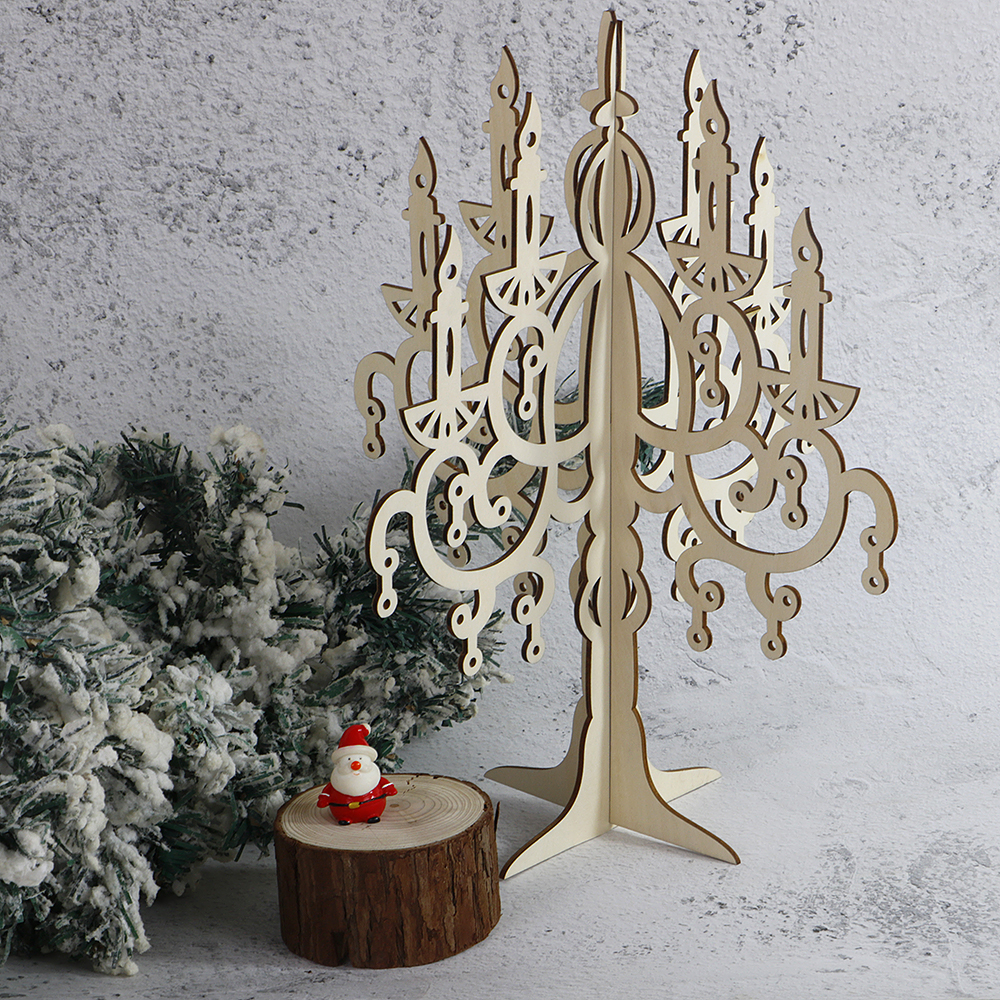 wooden christmas tree