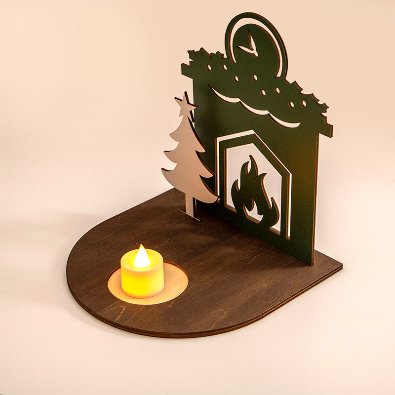 Christmas candle holder