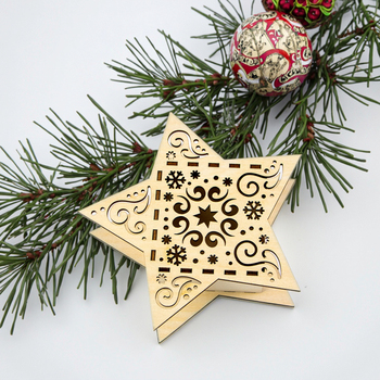 Laser cut Wood Display