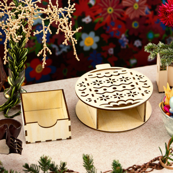 laser cut wooden box