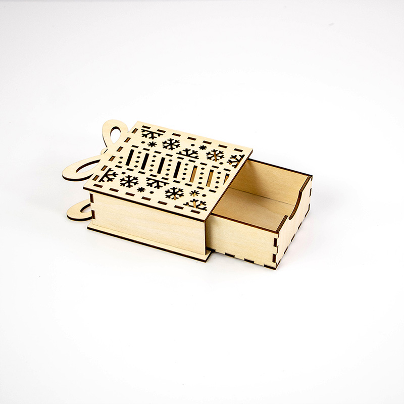 wooden Christmas gift box