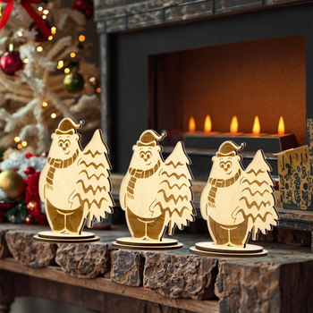 laser christmas ornament