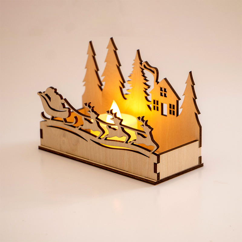 wooden candle tray wooden candle tray