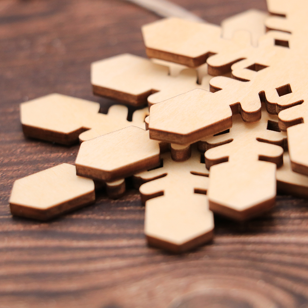 laser cut wood christmas ornament
