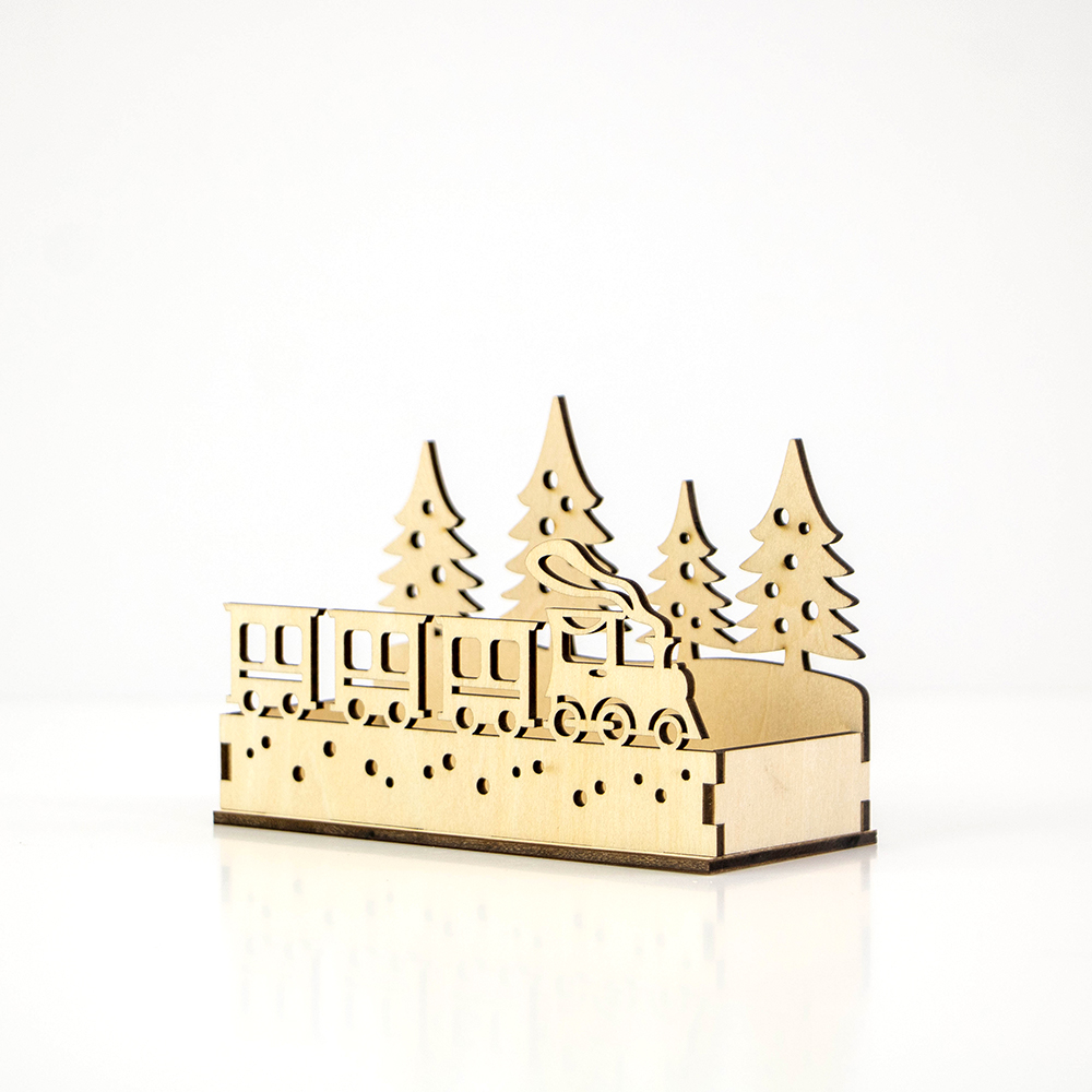 Christmas wooden box