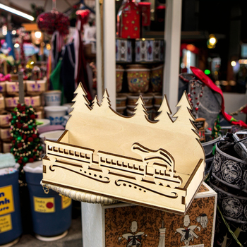 Laser cut plywood for Christmas