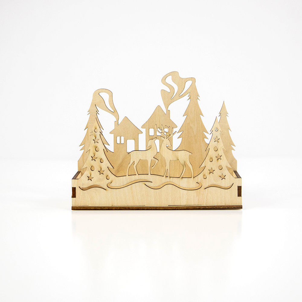 Christmas candle tray box