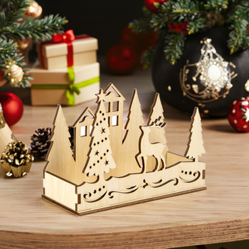 wooden candle holders