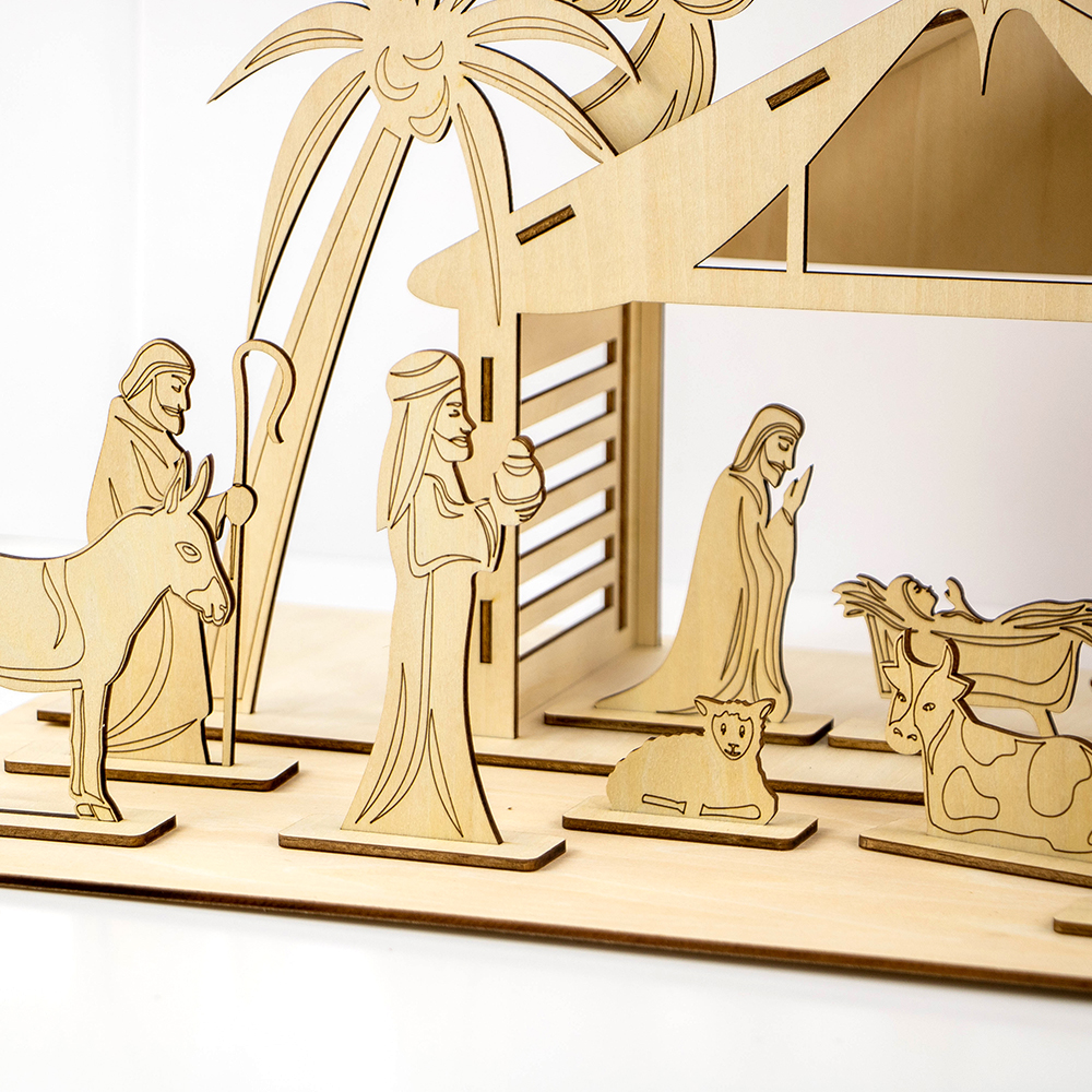 Wood easter decoration