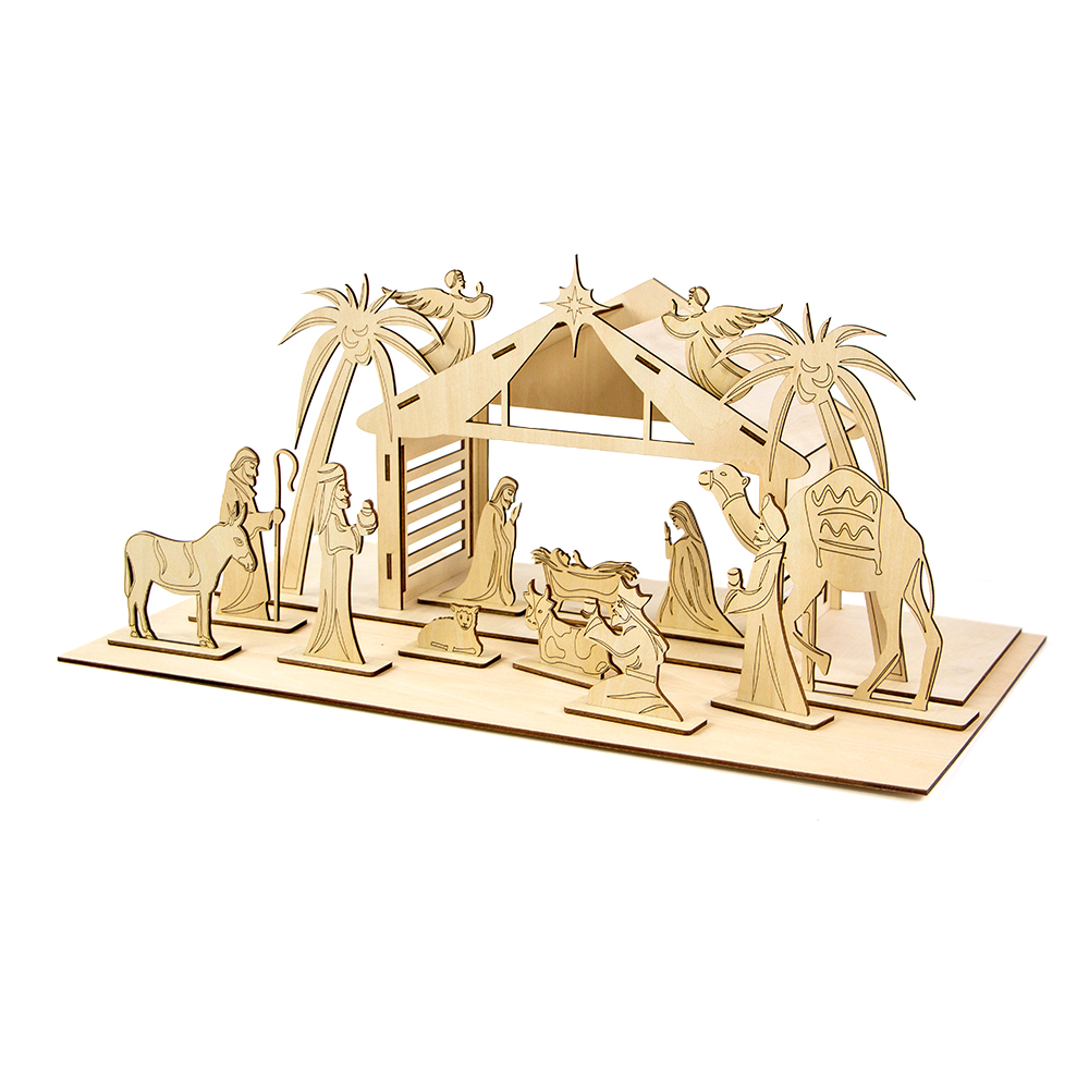 Wood easter decoration