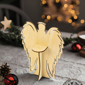 laser cut wood christmas ornament