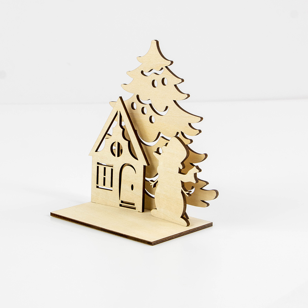 wood christmas ornaments