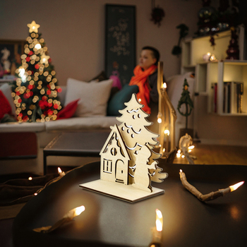 laser cut wood christmas ornament
