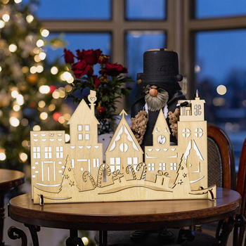 christmas wooden house