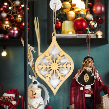 Laser cut plywood for Christmas