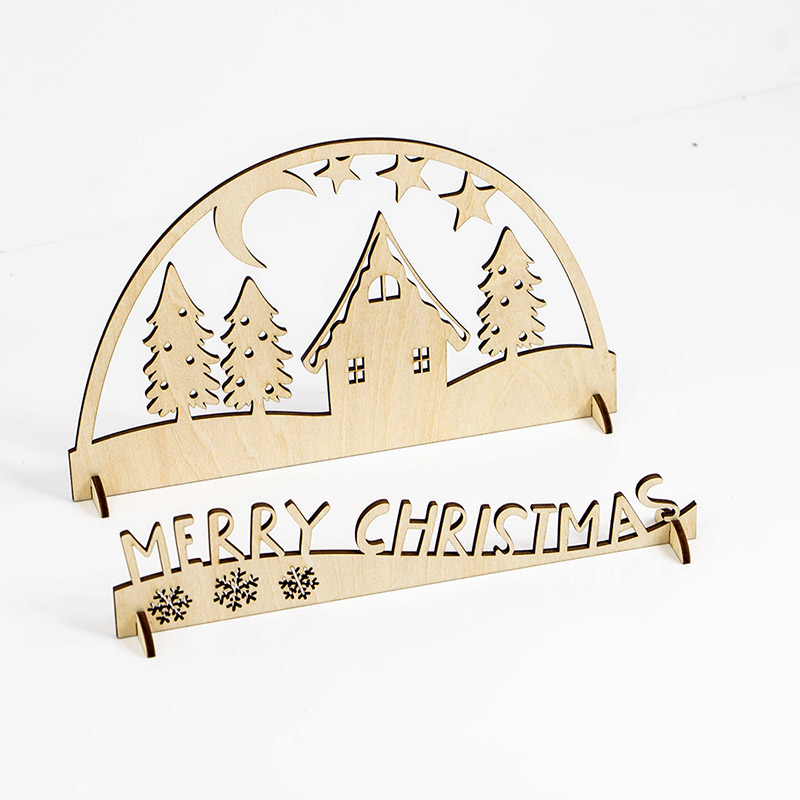 christmas village wood