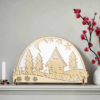 christmas village wood