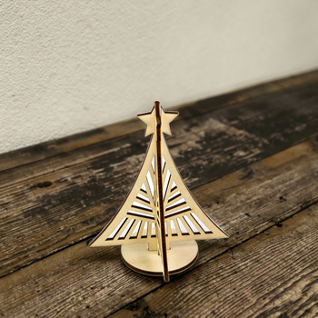 wooden Christmas tree
