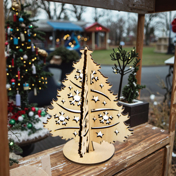 wooden Christmas tree wooden Christmas tree
