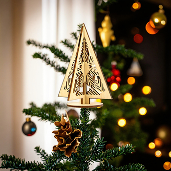 Wooden Christmas home decorations