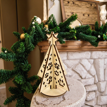 christmas tree wood decoration