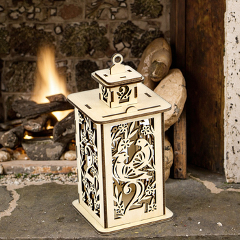 wooden Christmas lanterns