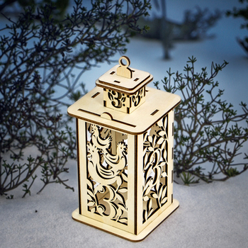 wooden Christmas lanterns