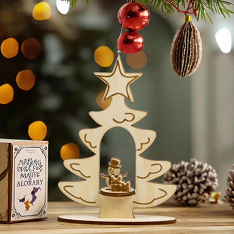laser cut wood christmas decoration