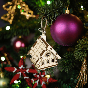 laser christmas ornament