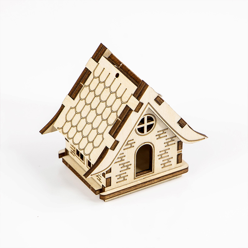 laser cut wood christmas ornament