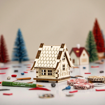 laser cut wood christmas ornament