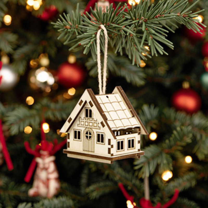 laser cut wood christmas ornament