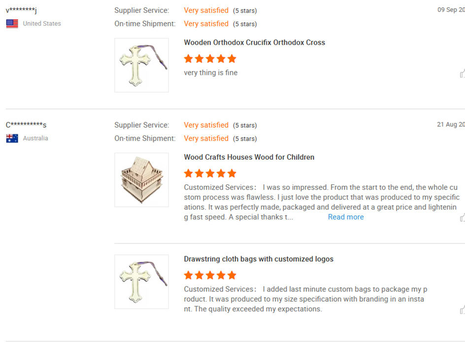 Customer Positive Reviews