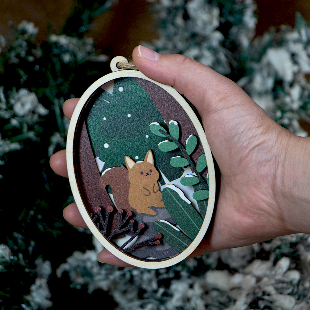 Wooden Layered Ornaments